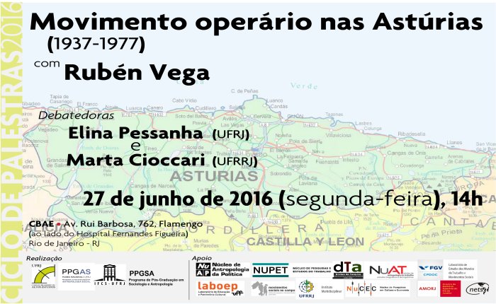 Palestra: "Movimento Operário nas Astúrias", no CBAE/ UFRJ