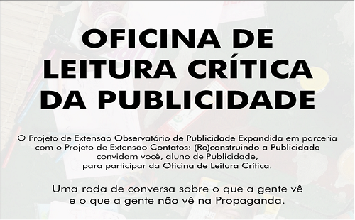 Oficina de Leitura Crítica da Publicidade, na ECO/ UFRJ