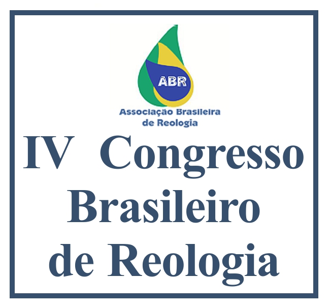 IV Congresso Brasileiro de Reologia - 21 a 23/05/17