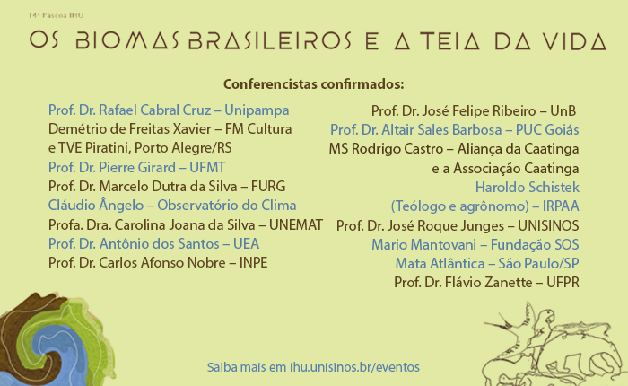 Os Biomas brasileiros e a teia da vida. 14ª Páscoa IHU