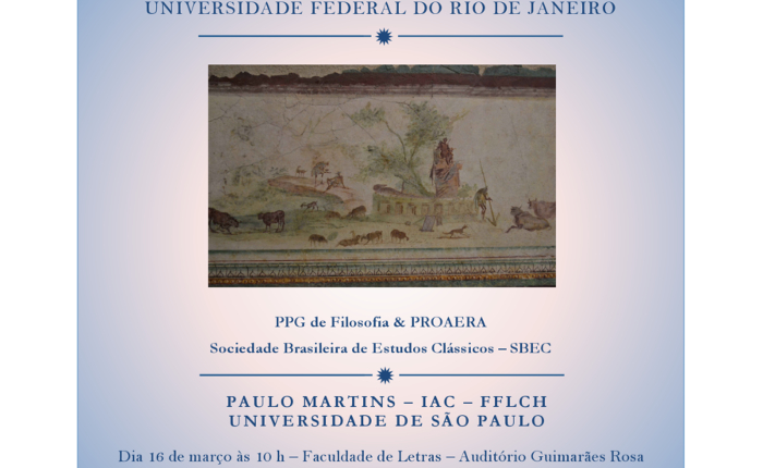 Minicurso sobre Écfrase com o Prof. Paulo Martins (USP/SBEC)