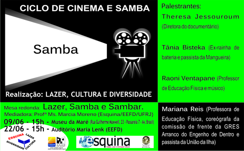 Ciclo de Cinema - Diversos Olhares sobre o Samba