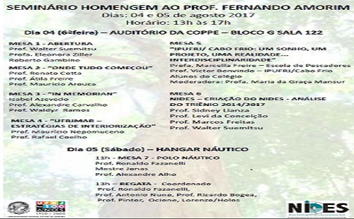 Seminário em Homenagem ao Prof. Fernando Amorim