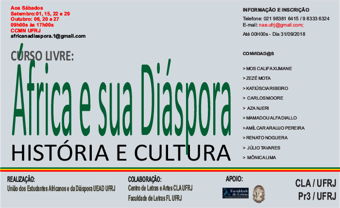Curso História e Cultura de África e sua Diáspora 2018.2