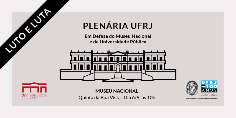 Museu Nacional será tema da plenária dos 98 anos da UFRJ
