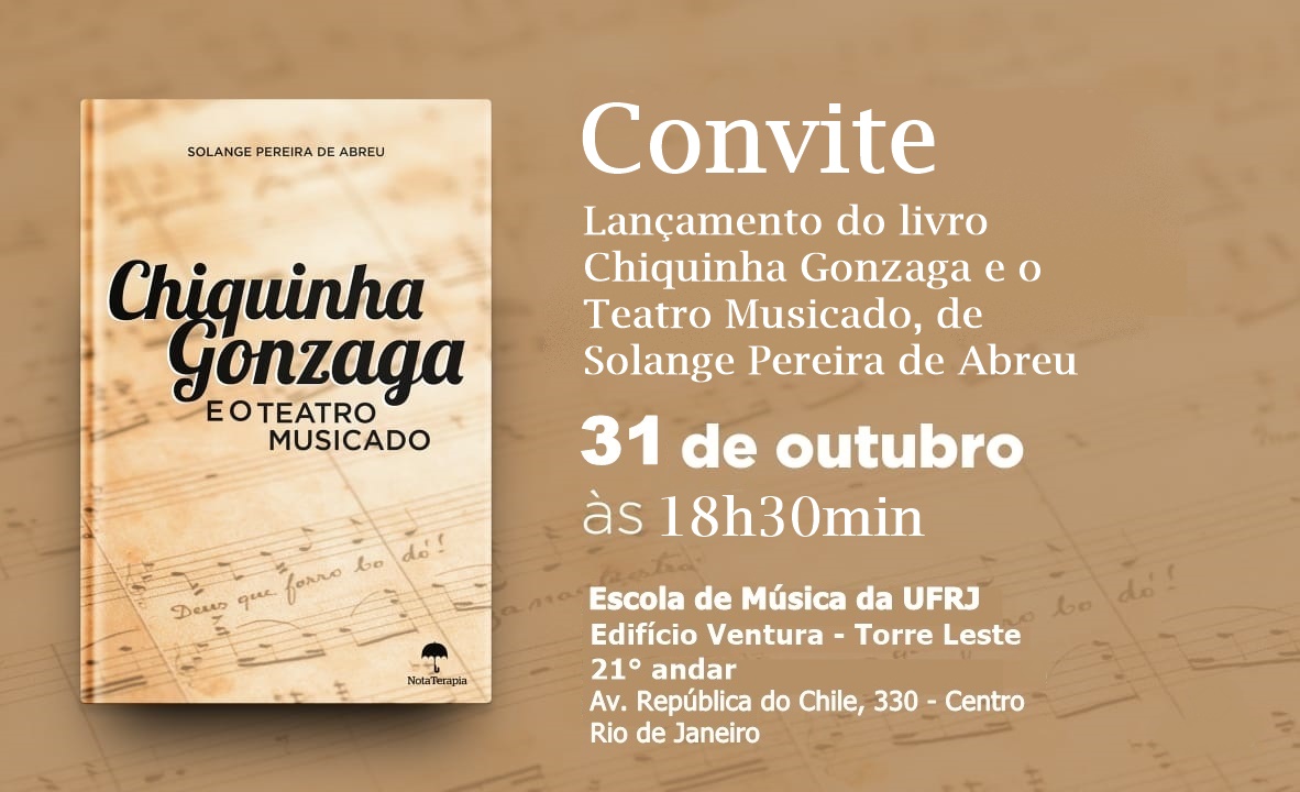 Lançamento do livro Chiquinha Gonzaga e o Teatro Musicado