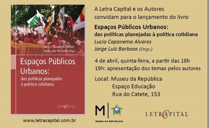 Lançamento de livro - Espaços Públicos Urbanos: