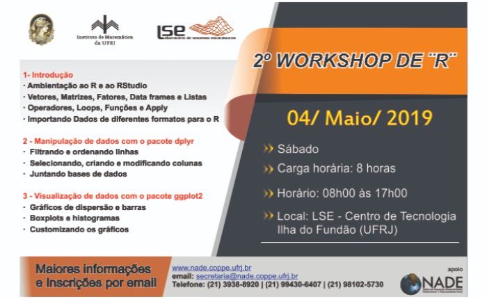 2º Workshop de ¨R¨ – 04/ maio/ 2019