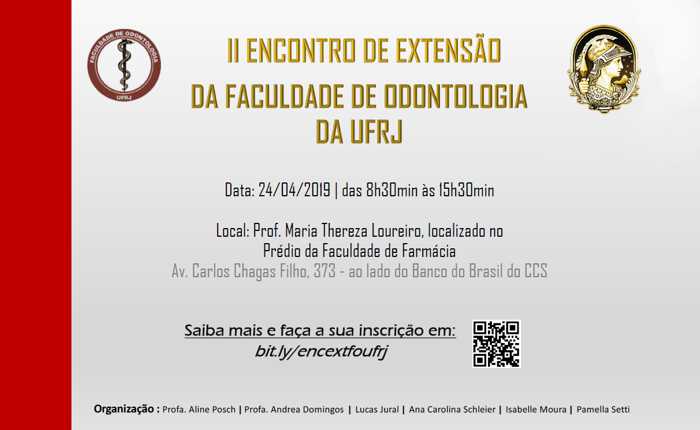 II Encontro de Extensão da Faculdade de Odontologia - UFRJ