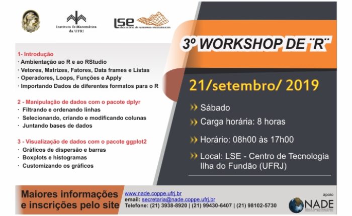 3º Workshop de ¨R¨  (21/SETEMBRO/2019)