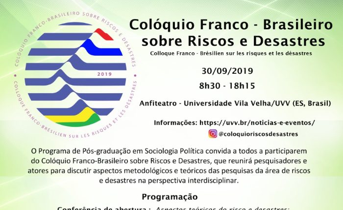 Colóquio Franco Brasileiro sobre Riscos e Desastres
