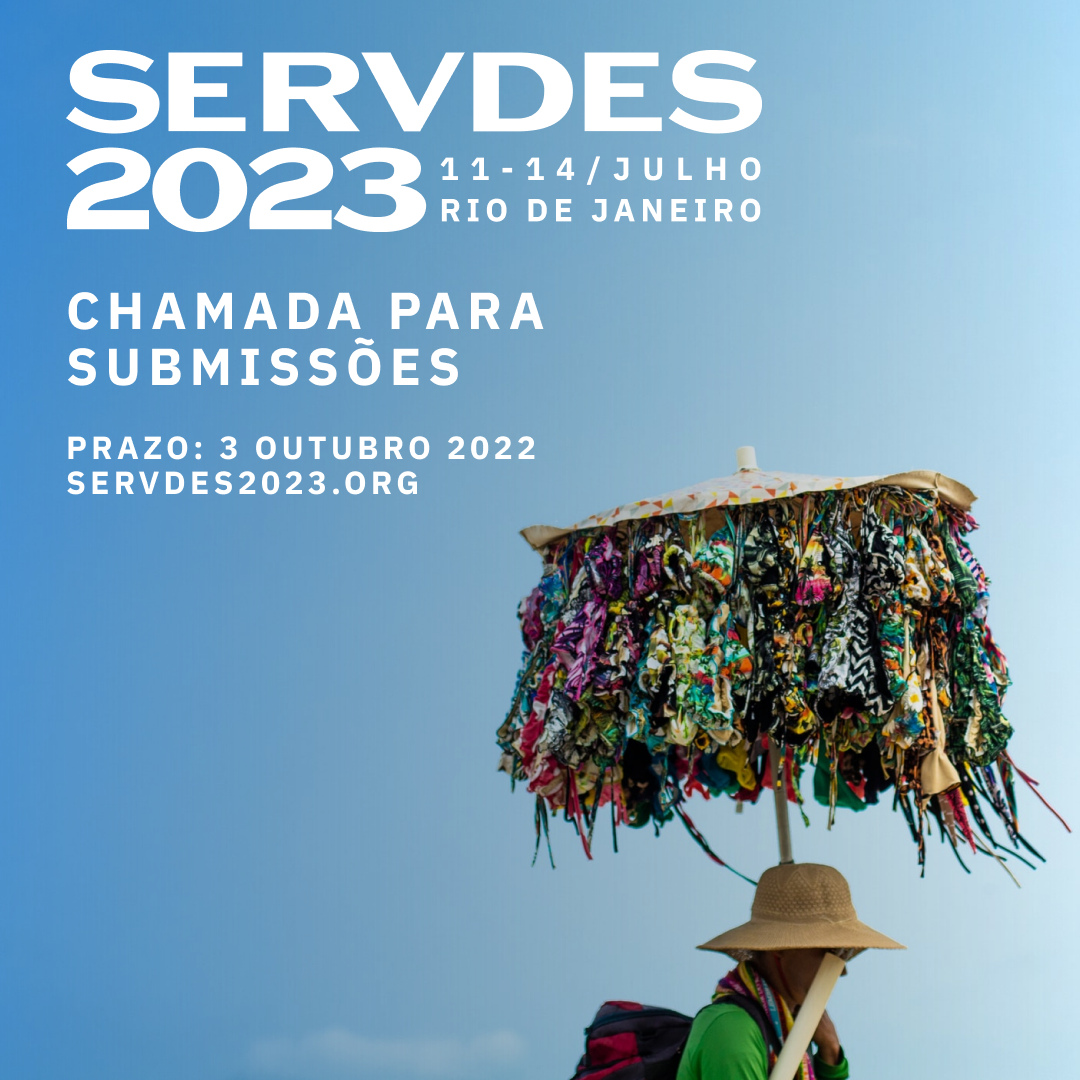 Chamada para submissões: ServDes.2023: design e inovação em serviços