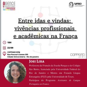 Entre idas e vindas: vivências profissionais e acadêmicas na França