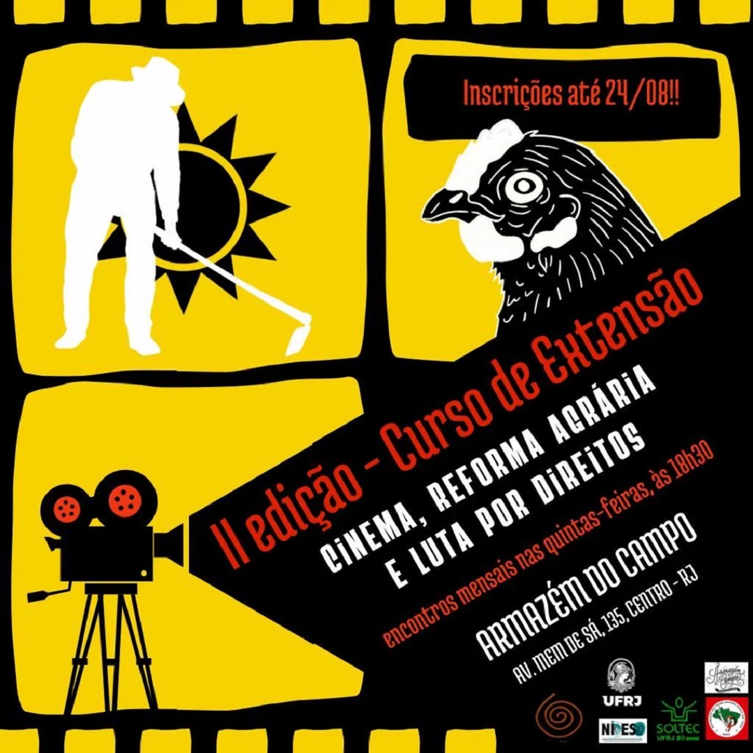 Inscrições: Cinema, Reforma Agrária e Luta por Direitos (até 24/08)