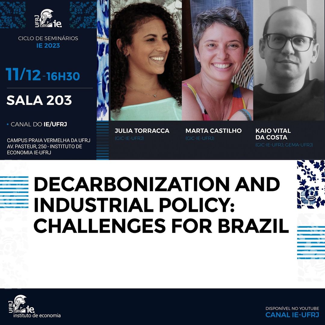 Decarbonization and industrial policy: challenges for Brazil