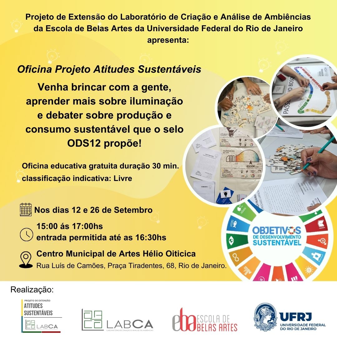 Oficina Projeto Atitudes Sustentáveis - Ocupa Helio Oiticica