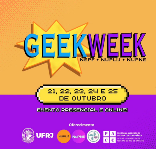 Em breve: Geek Week UFRJ 2024