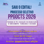 Inscrições para Mestrado Profissional em Organização do Conhecimento,