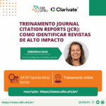 Treinamento Journal Citation Reports (JCR): como identificar revistas de al