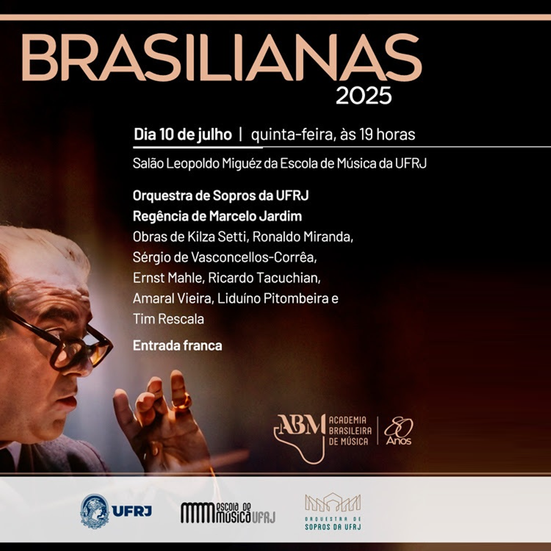 Orquestra de Sopros da UFRJ na Série Brasilianas da Academia Brasileira de Música