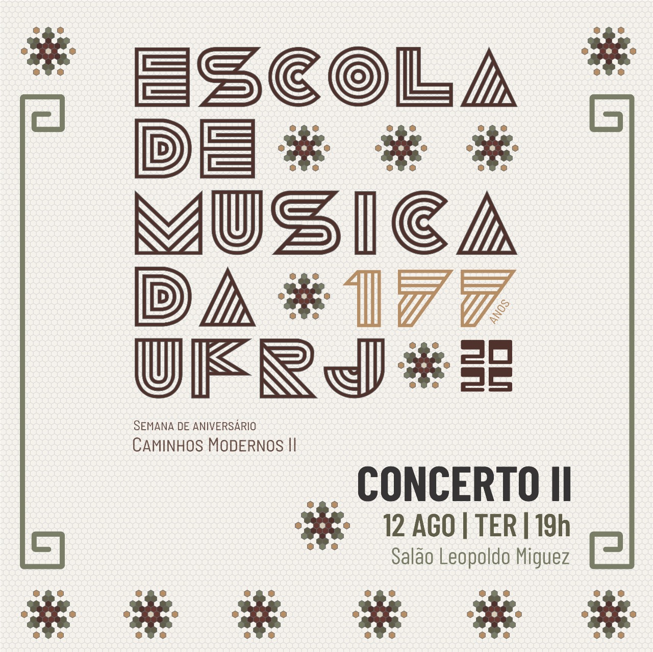 Semana de Aniversário da EM/UFRJ 177 anos:                                 piano, percussão, órgão e coro