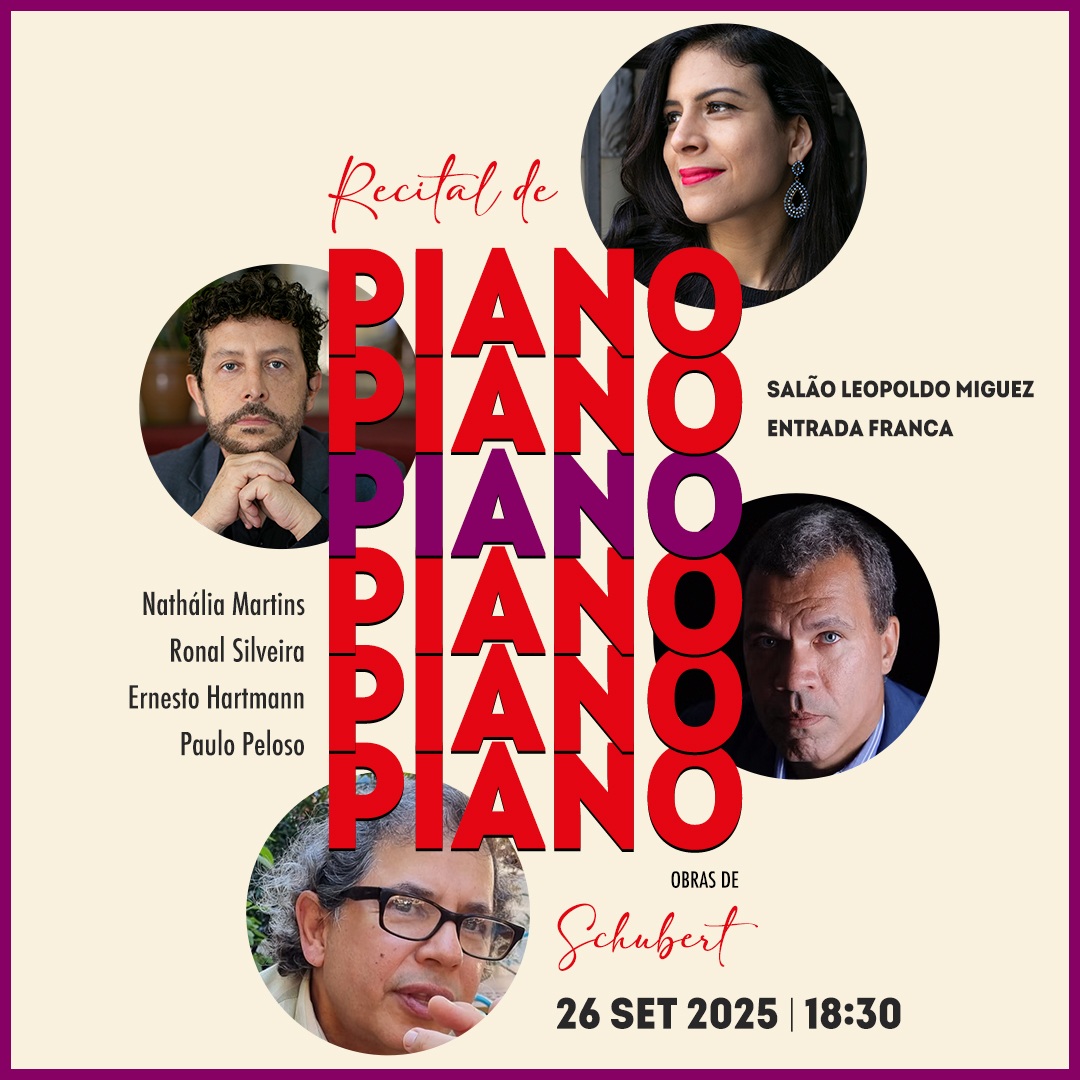 Obras de Schubert para piano solo e piano a quatro mãos